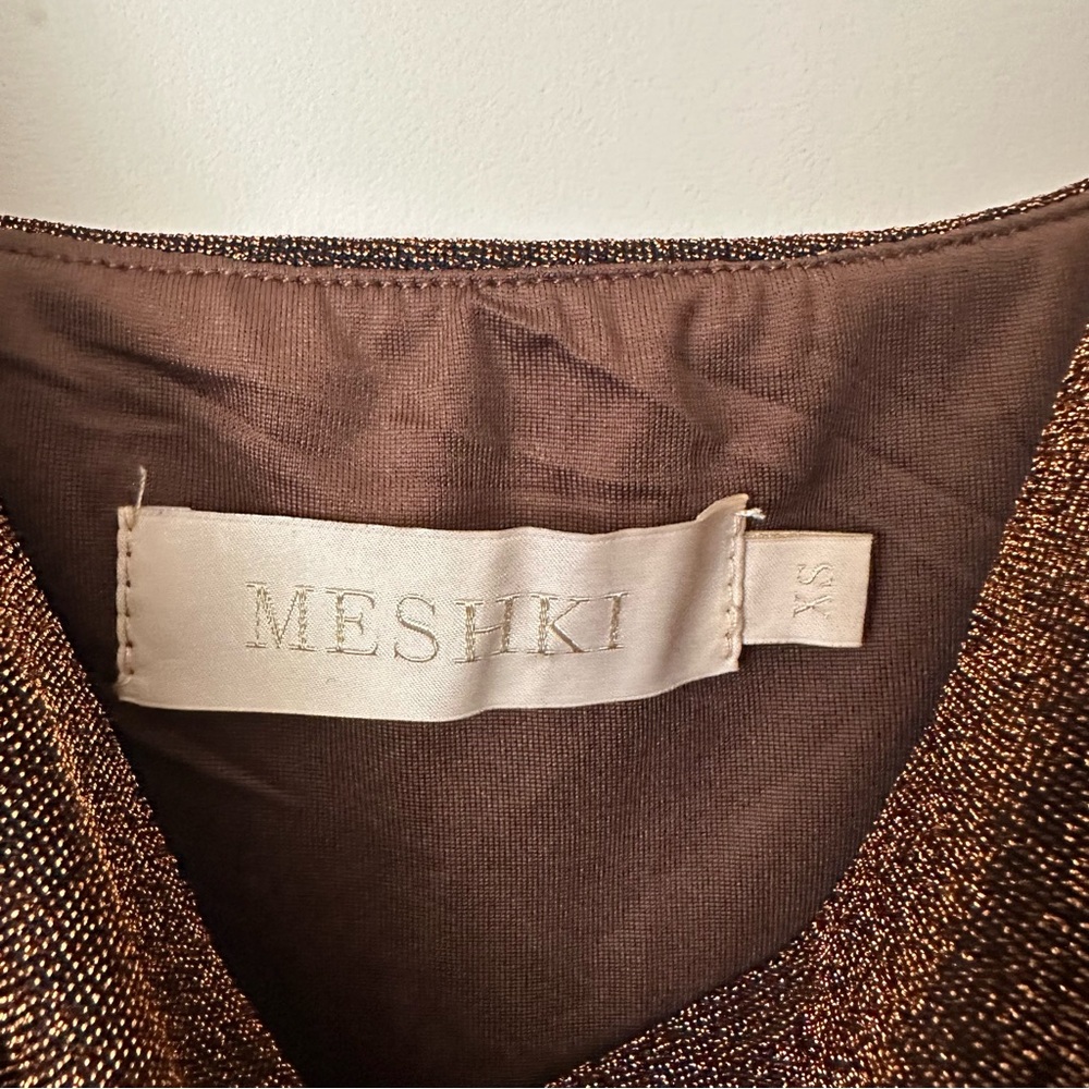 Meshki Brown Backless Dress - Picture 5 of 7